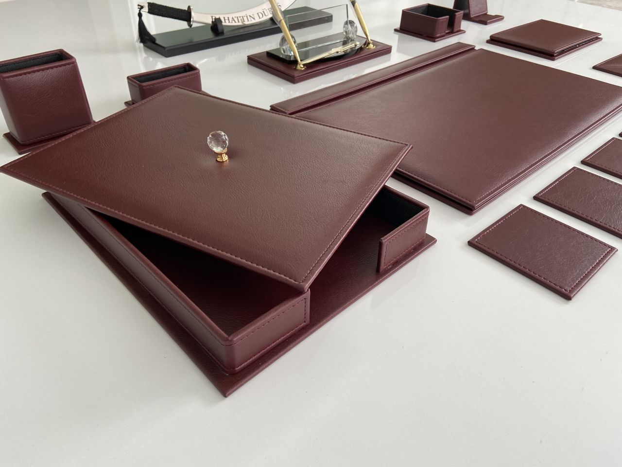 KILIÇ Bordo inci Sümen Makam Takımı Hand Made