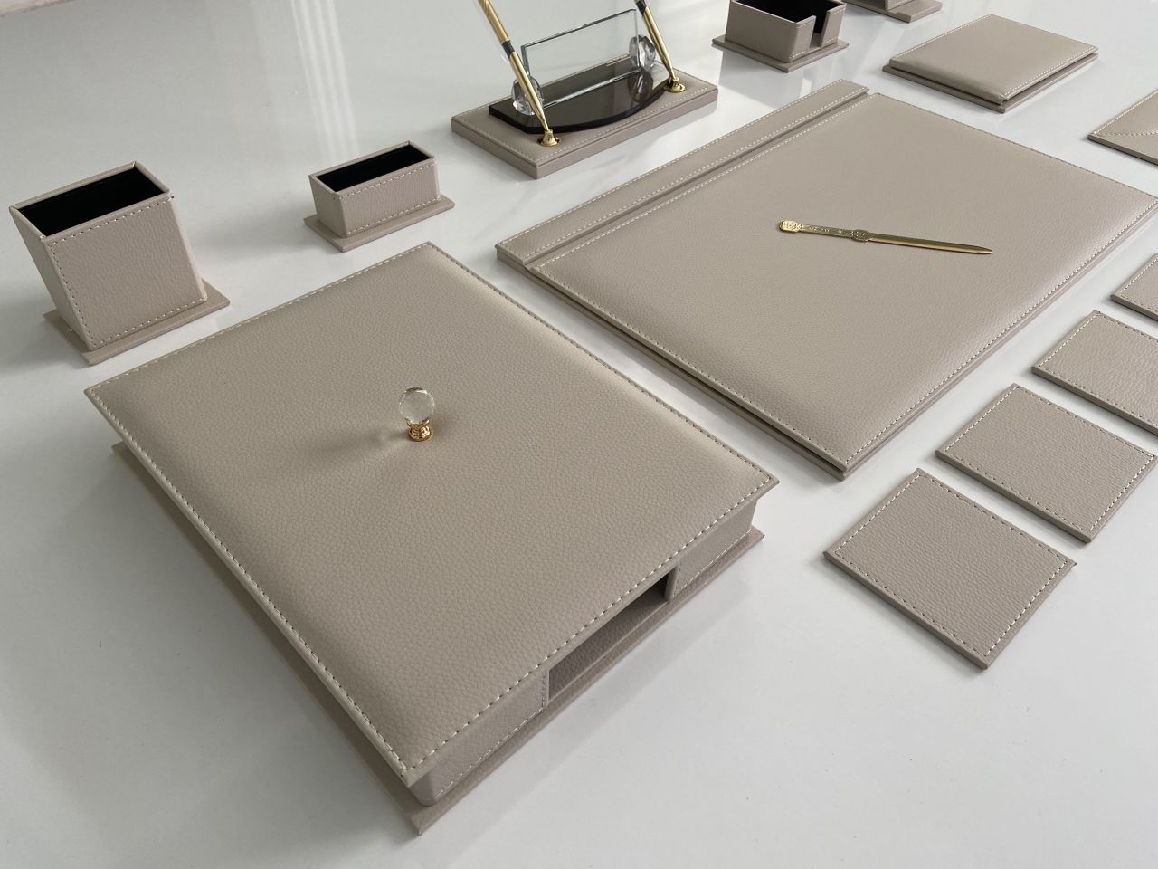 EL YAPIMI Krem Sümen Takımı Business VIP Set Hand Made