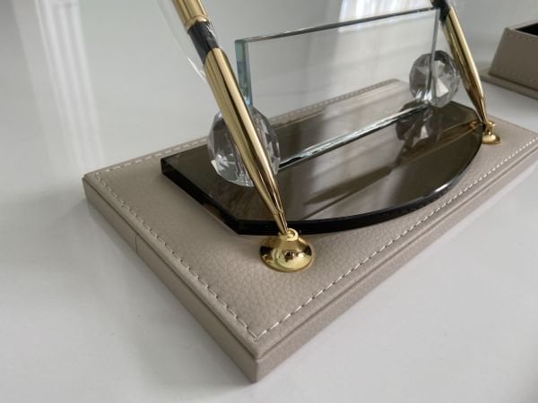 EL YAPIMI Krem Sümen Takımı Business VIP Set Hand Made