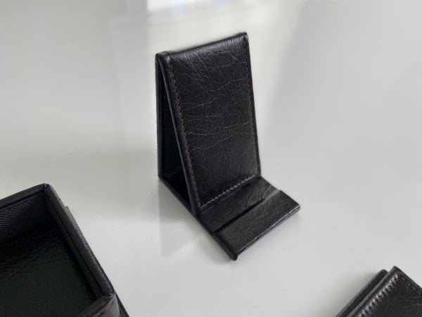 Dark Brown  (Damarlı) Business Sümen Takımı V.I.P. Hand Made