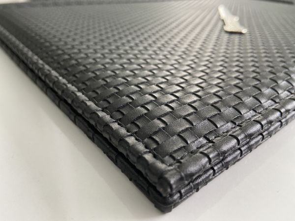 Siyah Ekose Business Sümen Takımı V.I.P Hand  Made