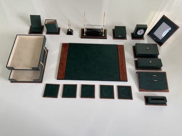 Başkanlık Deluxe Yeşil  Sümen Makam Takımı