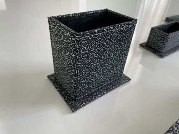 Osmanlı Gri Siyah Luxury Sümen Seti Hand Made