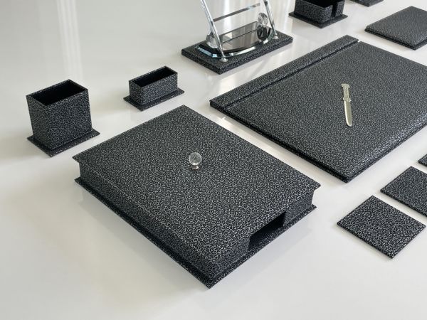 Osmanlı Gri Siyah Luxury Sümen Seti Hand Made