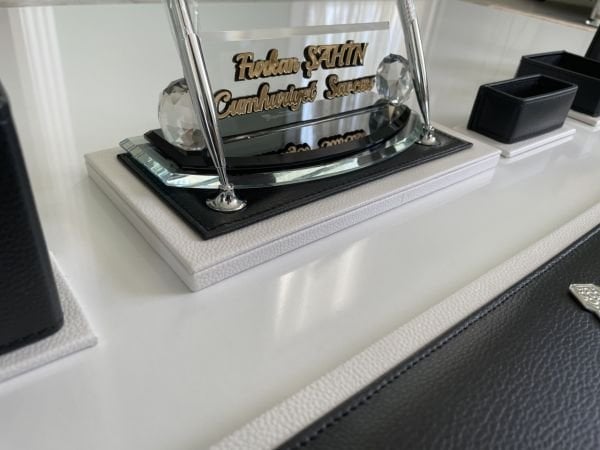 SÜPER FIRSAT İNDİRİM ZARARINA BİTİRİYORUZ  HEMEN KARGO-- Siyah Beyaz Sümen Takımı V.I.P El Sanatı