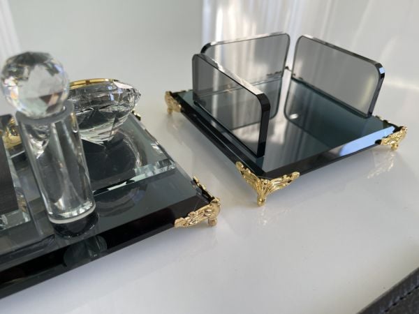 FIRSAT DEV İNDİRİM ! Kristal Sümen Takımı Kargo bizden isim yazılır