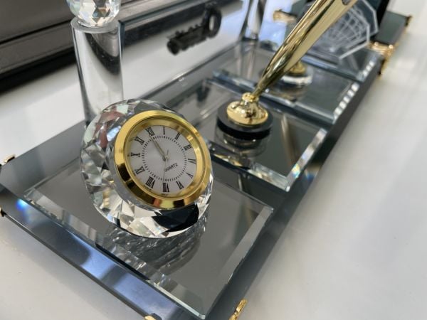 FIRSAT DEV İNDİRİM ! Kristal Sümen Takımı Kargo bizden isim yazılır