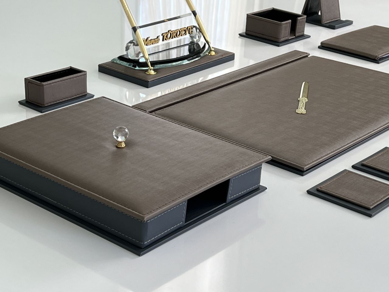 Kahve Antrasit El Yapımı V.I.P Sümen Seti Sümenvadisi Marka Farkıyla