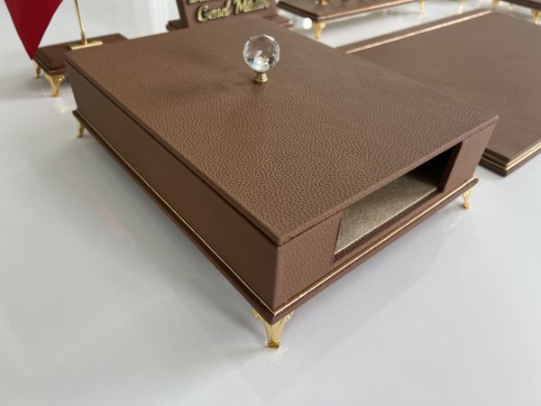 ÜST SEVİYE NATUREL EXECUTIVE - Fırsat Set Sümenvadisi Deluxe Hakiki Doğal Deri Scrikss Markalı Kalem Saat Yüzük Kutulu