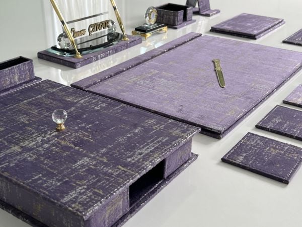 Mor Altın Tasarım Ürün Kadife Ultralüks EL Sanatı Sümenvadisi