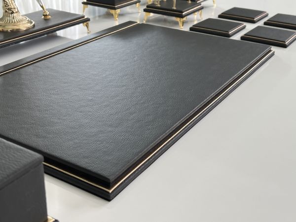 ÜST SEVİYE Sümenvadisi Siyah Deluxe Deri Scrikss Markalı Kalem Saat Yüzük Kutulu