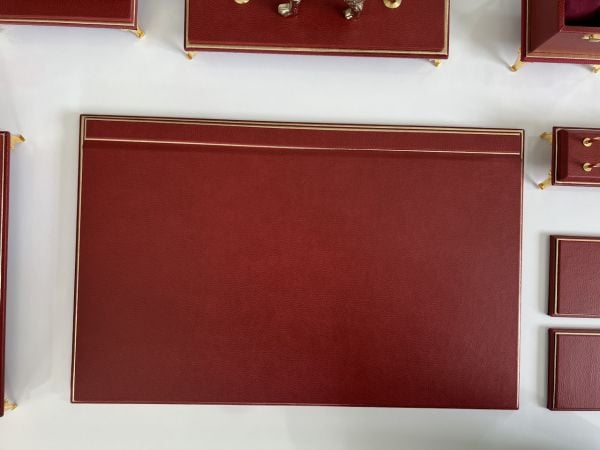 ÜST SEVİYE Sümenvadisi Bordo Deluxe Deri Scrikss Markalı Kalem Saat Yüzük Kutulu