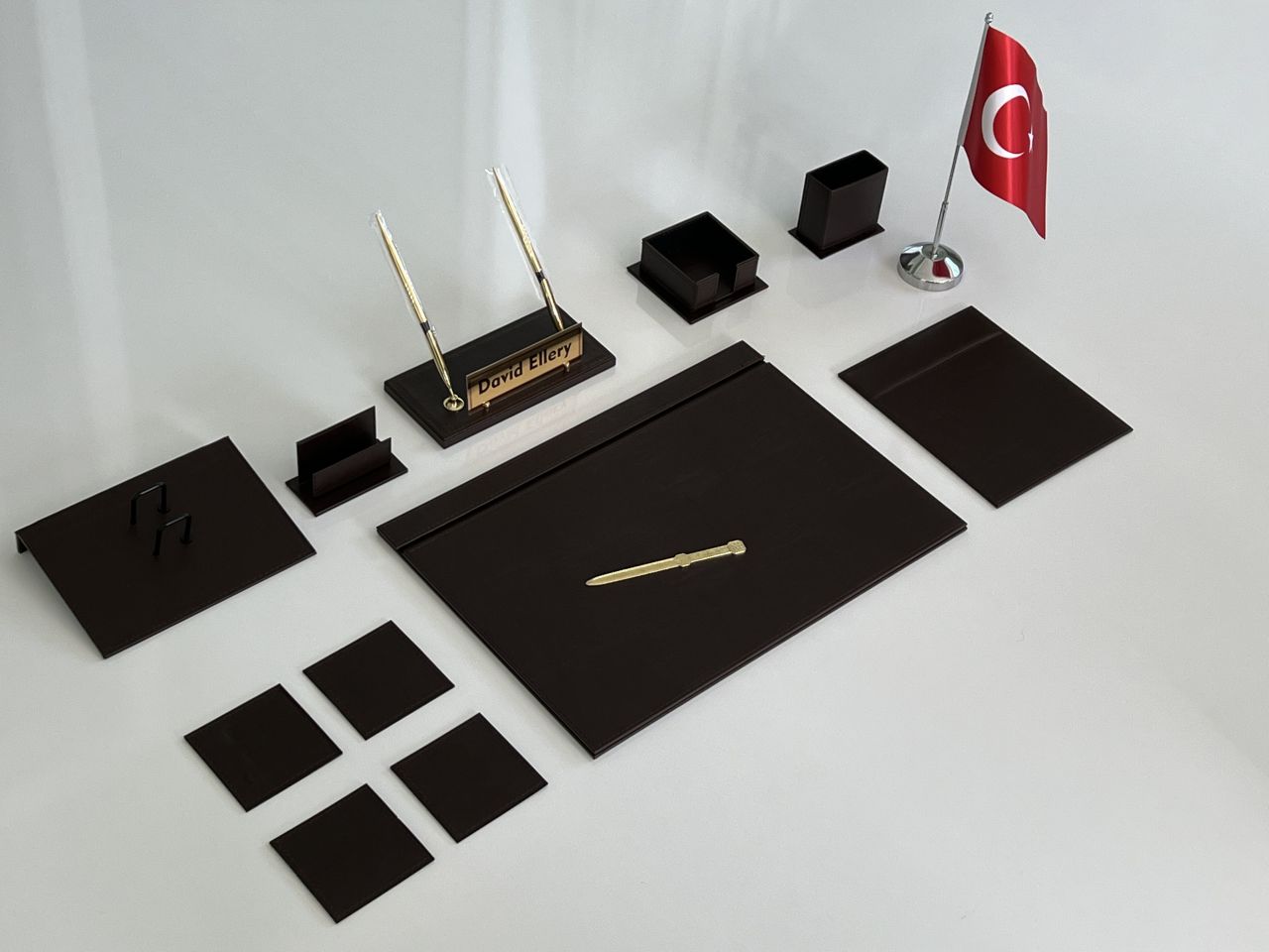 Kahve Sümen Takımı Bayraklı