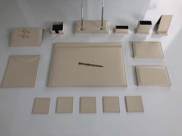 Krem İnci Sümen Takımı El Sanatı V.I.P Hand Made