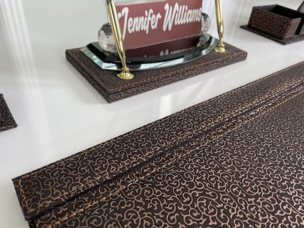 Kahve Bordo Osmanlı Desenli VIP Sümen Takımı