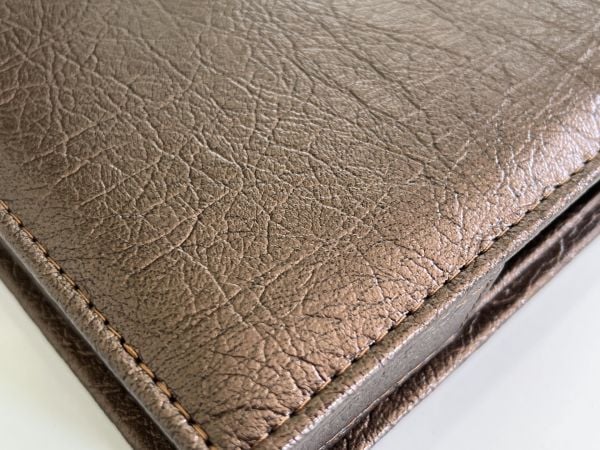 Kahve Bakır Damarlı Deri Sümen Makam Takımı Hand Made