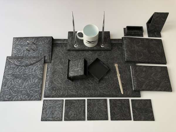 Antrasit Gri Çınar Sümen Takımı Hand Made