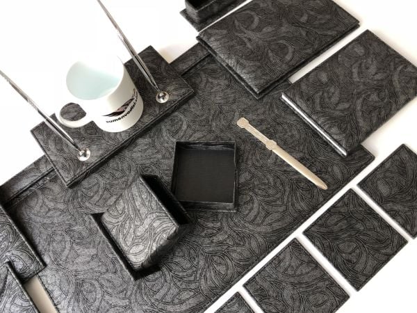 Antrasit Gri Çınar Sümen Takımı Hand Made