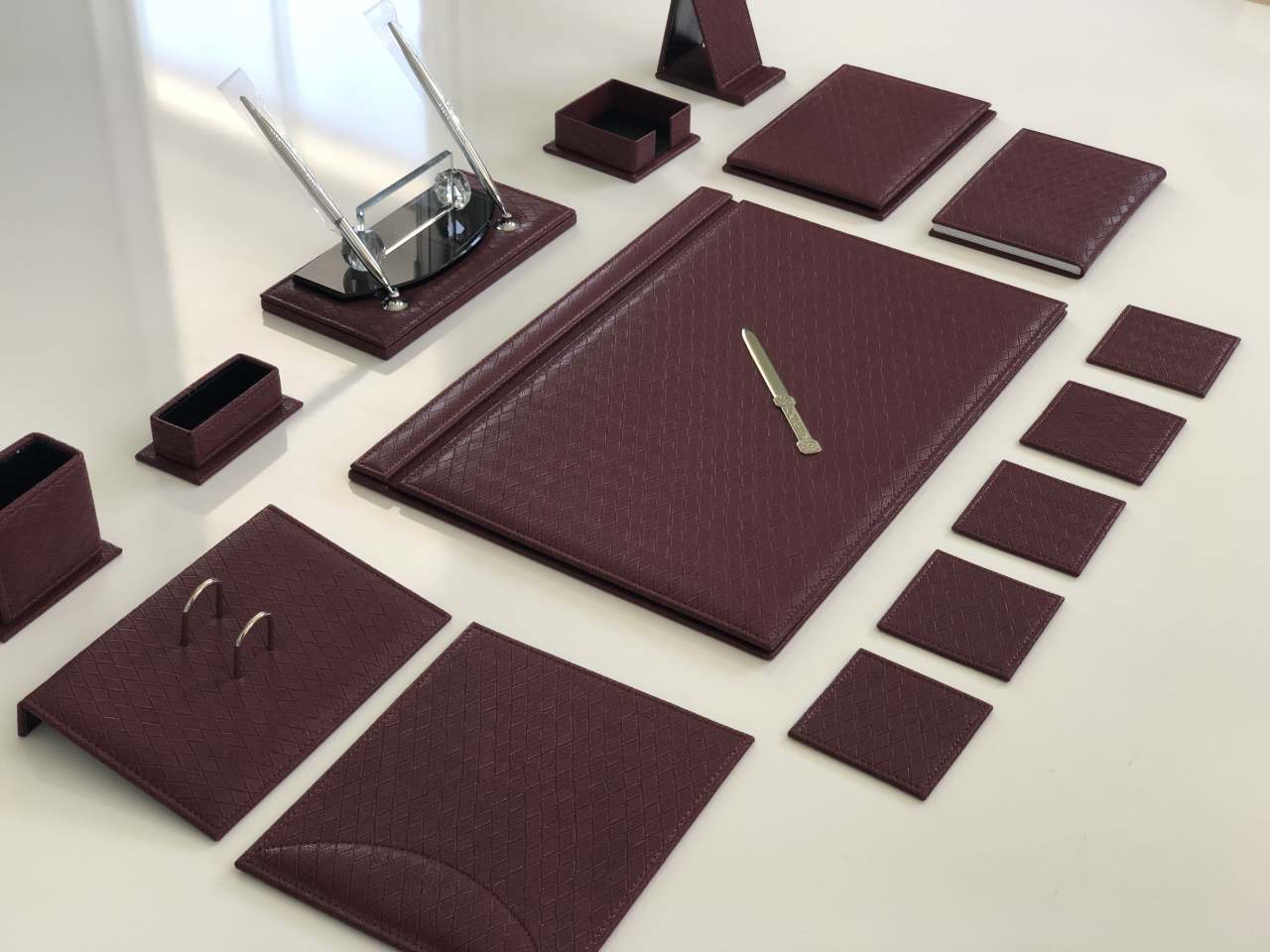 Bordo Desen Sümen Takımı Hand Made