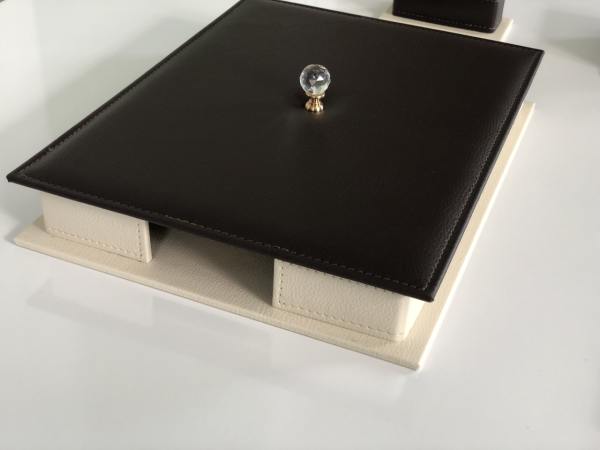 EL YAPIMI Kahve Krem Sümen Takımı Hand Made