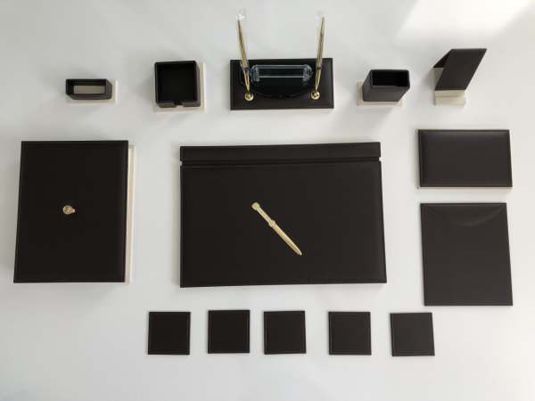 EL YAPIMI Kahve Krem Sümen Takımı Hand Made