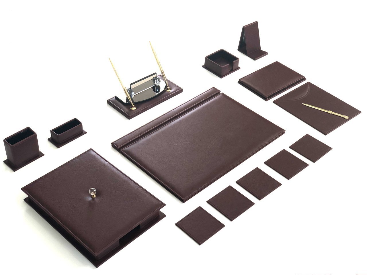 Bordo inci Business Sümen Takımı Hand Made