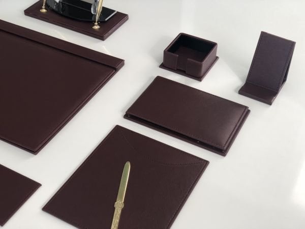 EL YAPIMI Bordo inci Business Sümen Takımı Hand Made