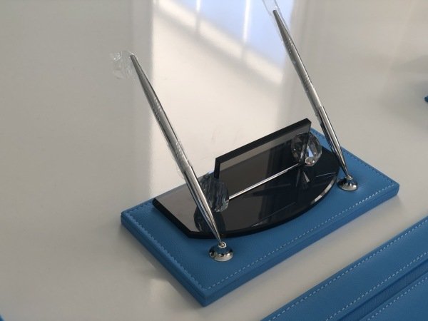 EL YAPIMI Turkuaz Gold Kalem Sümen Takımı Hand Made