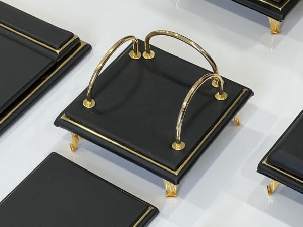 Sümenvadisi Ata Siyah Altın Hakiki Deri Exlusive VIP Sümen Makam Takımı