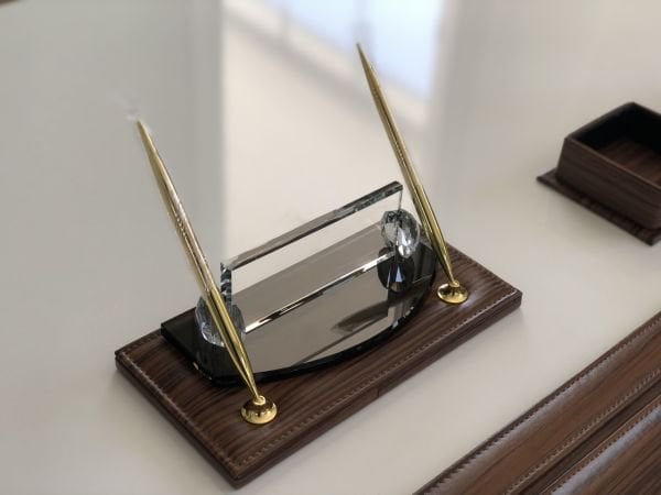 EL YAPIMI Trend Mobilya Kahve Deri Sümen Takımı |El Emeği|