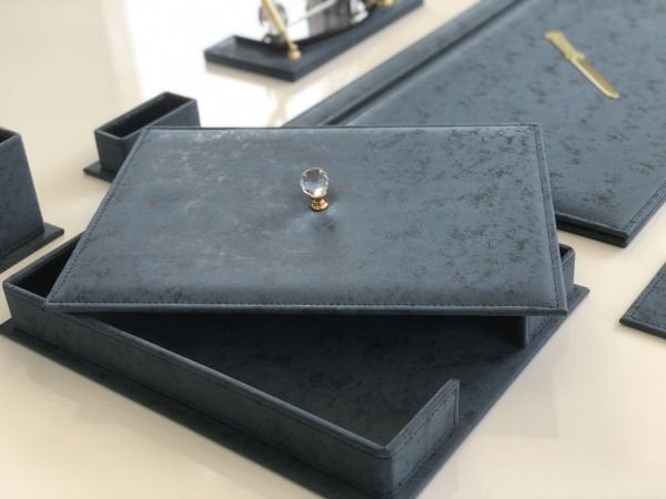 EL YAPIMI Lacivert Begonvil Sümen Takımı |El Emeği| Hand Made