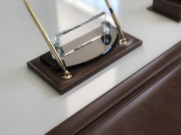 EL YAPIMI Kestane Kahve Sümen Takımı |El İşçiliği|