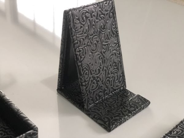 Hançer Yaprağı Siyah Sümen Takımı Hand Made