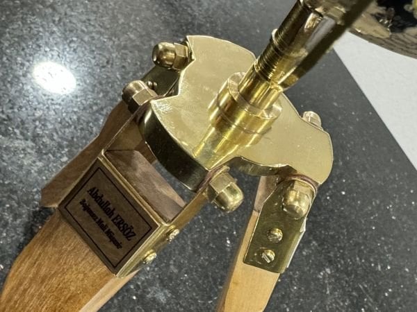 İNDİRİM Ahşap Metal Pirinç VIP Dünya Küresi 35cm (Avrupa İthal)