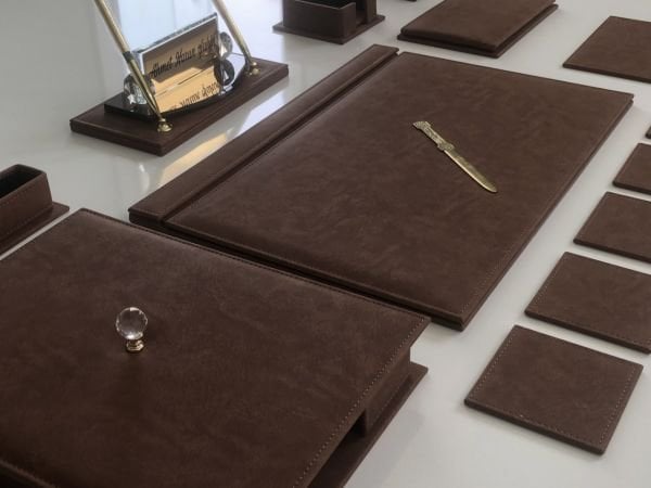 EL YAPIMI Jaguar Kahve Lüks Sümen Takımı V.I.P