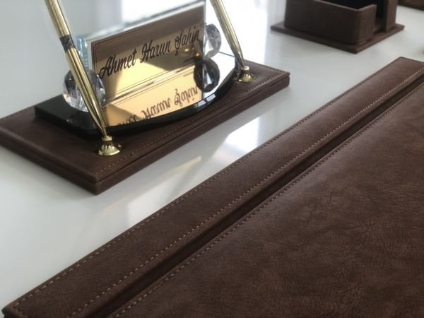 EL YAPIMI Jaguar Kahve Lüks Sümen Takımı V.I.P