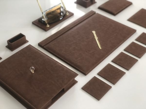 EL YAPIMI Jaguar Kahve Lüks Sümen Takımı V.I.P