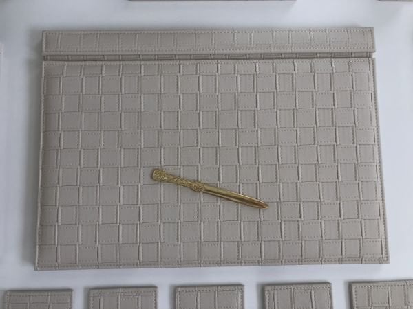 Örgü Desen Krem  Sümen Takımı Hand Made