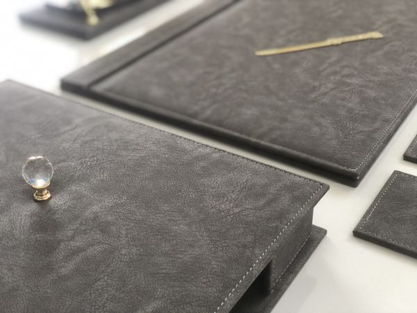 Jaguar Pastel Koyu Gri Sümen Takımı Hand Made