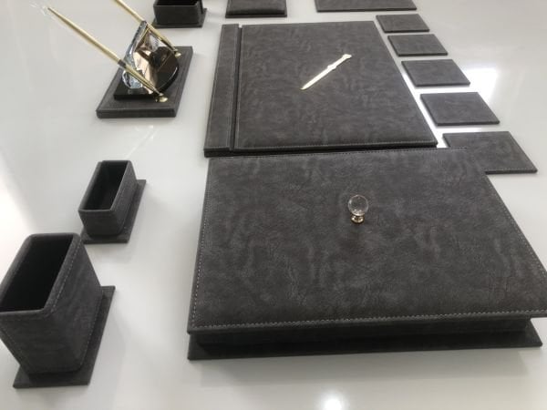 Jaguar Pastel Koyu Gri Sümen Takımı Hand Made