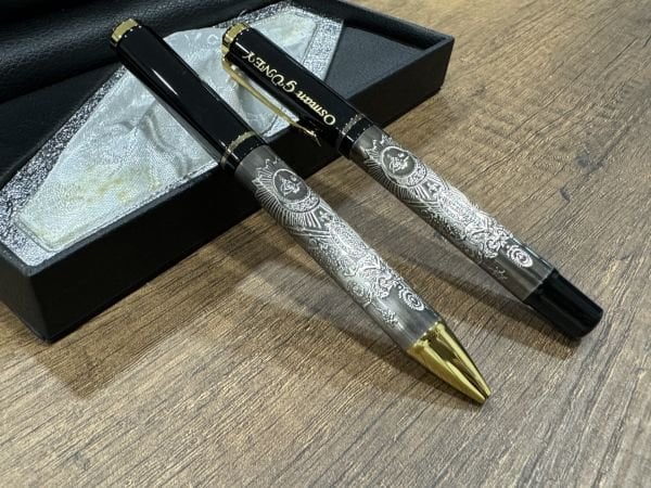 Orjinal Kalemler Osmanlı VIP Özel Kabartmalı tükenmez+roller