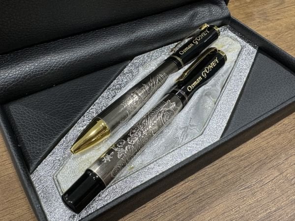 Orjinal Kalemler Osmanlı VIP Özel Kabartmalı tükenmez+roller