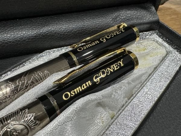 Orjinal Kalemler Osmanlı VIP Özel Kabartmalı tükenmez+roller