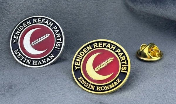 Kişiye Özel Gümüş 925 Rozet & Çok Amaçlı - Logo