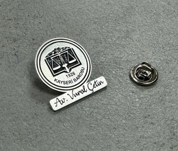 Kişiye Özel Gümüş 925 Rozet & Çok Amaçlı - Logo