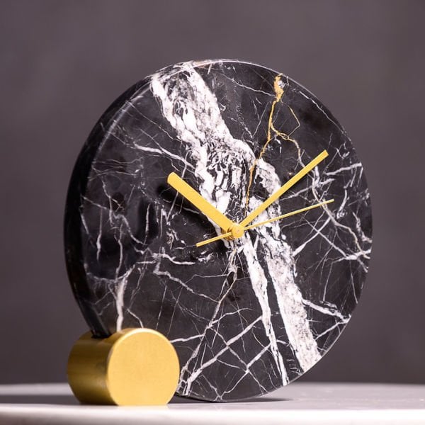 Orjinal Mermer Dünya Saati 20cm