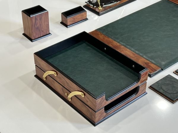 ÜST KALİTE PRIME Premium V.I.P Haki Yeşil Gül Ahşap Ultralüks El Yapımı Sümen Takımı