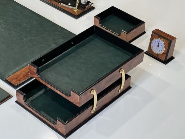 ÜST KALİTE PRIME Premium V.I.P Haki Yeşil Gül Ahşap Ultralüks El Yapımı Sümen Takımı