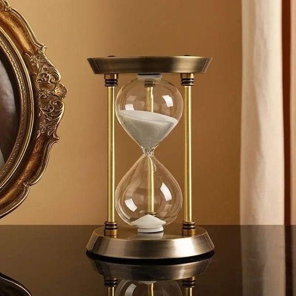 SÜMENVADİSİ Bronz Ofis Kum Saati 17cm  (30 dakika) Avrupa