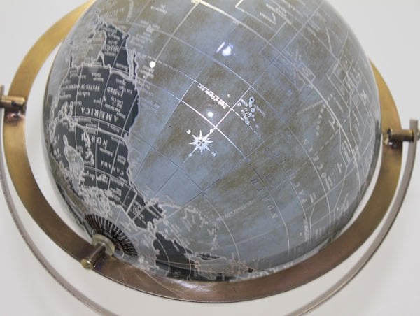 Metal Ahşap 52cm Orjinal Avrupa Yurtdışı V.I.P Küre